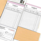Custom Invoice Book with Logo 100 Set Personalized Receipt Books Customized Invoices for Small Business 2 - Parts Carbonless Duplicate Invoice Forms NCR Books