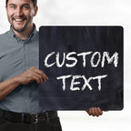 Custom Sign, Custom Street Sign, 11 Font Colors, 13 Font Styles, 4 Hole Options, 22 Sizes, 18x18 Inches, Rust Free DiBound, Fade Resistant, Made in USA by My Sign Center (Chalkboard Black)