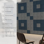 Amantech 12 Pack Acoustic Panels Self Adhesive Sound Proof Foam, High Density Sound Acoustic Panel, 12X12X0.4 Inch Square Panels in Home, Office, Reccording Room, Studio,and more(Moonlight Grey)