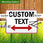 Custom Arrow,Custom Directional Sign, Two Way Arrow,36x48 Inches, Reflective, Rust Free DiBound, Fade Resistant, Made in USA by My Sign Center