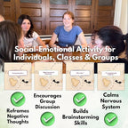 Redirect Flashcards – Challenge Negative Thinking | Transform Automatic Negative Thoughts (Ants) to Positive Affirmations | Used for Personal Growth, Classrooms, Group Therapy | Relieve Anxiety