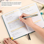 ZXHQ Address Book with Colorful Alphabetical Tabs (8.4" x 5.8") - Address Books for Seniors Hardcover Telephone and Contact Organizer, with Space for Important Website Passwords - Purple