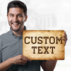 Custom Sign, Custom Street Sign, 11 Font Colors, 13 Font Styles, 4 Hole Options, 22 Sizes, 10x14 Inches, Rust Free DiBound, Fade Resistant, Made in USA by My Sign Center (Vintage)