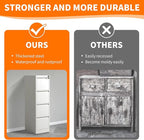 OPTYMIRA Metal File Cabinet with Drawer Heavy Duty Locking File Cabinets Home Office Steel Filing Cabinet Vertical File Cabinets for Legal/Letter Size File,Assembly Required