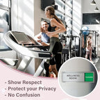 2 Pack Wellness Room Door Signs Do Not Disturb, In Use/Available Slider Sign for Home Office, Wellness Conference Vacant Occupied Privacy Slide Door Sign, Brushed Silver 8" x 2.6"