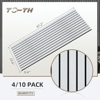 TO-TH Wood-Look Acoustic Panel, 4 Pack 47.2” x 23.6” Soundproof Wall Panels, Decorative Sound Absorbers Large Acoustic Panels for Home, Office, Basement, White Oak