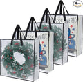 PWRSC 4-Pack Clear Heavy Duty Moving Bags and Storage Bags, 25 Gallon Large Moving Boxes Alternative for Wreath Storage Container, Under Bed Storage, Stadium Events, and College Moving Supplies