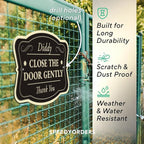 Custom Decorative Outdoor Metal Sign - Personalized Aluminum Sign, Waterproof, Black Charcoal 12x8 In