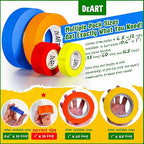 Colored Masking Tape 12 Pack 1 inch Color Painters Tape for Arts & Crafts Labeling, Coding, Art Supplies, Whiteboard Tape, Craft Supplies DIY Classroom School Wire Management Scrapbook Decoration