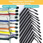 YOPCDJ 12pcs Mesh Zipper Pouch Bags, A5 Storage Bag for Organizing, File Bags for Office, Board Games and Home Supplies