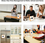 TWENTY5 SEVEN Countdown Timer 7.5 inch; 60 Minute 1 Hour Visual Timer – Classroom Teaching Tool Office Meeting, Mechanical Countdown Clock for Kids Exam Time Management Magnetic, Yellow