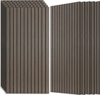 AUTORIFIC Wood Veneer Sound Panels, 10 Pack 47.2”x23.6” Wall Panels, Decorative Acoustic Panels for Walls, for Office,Home Theater,Studio,Living Room, Walnut(Mitred)