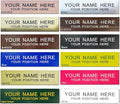 Personalized Office Name Plate 2"x 8" Customize Wall Door Sign NamePlate Adhesive Back