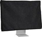 kwmobile Dust Cover for 20-22" Monitor - Linen Monitor Display Protector - Protect Your Computer Screen - Black