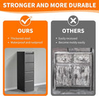 OPTYMIRA 4 Drawer Metal File Cabinet with Lock Heavy Duty Lockable Filing Cabinets Home Office Steel File Cabinet Black Vertical File Cabinets for Legal/Letter Size File,Assembly Required