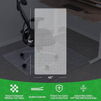 Office Chair Mat for Carpet - Clear Thick Desk Chair Mat for Carpet Plastic Floor Mats for Rolling Work and Gaming Chairs with Studs for Low Pile, Flat and No Carpeted Floors