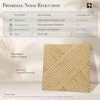 Soon Global Acoustical Wall Panels, 6-Piece 23.62 X 23.62 Inches Art Acoustic Panels, Decorative Acoustic Panels, Acoustic Wall Panels, Sound Absorbing Wall Art, Harvest Cross