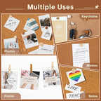 GOOLADA 300Pcs Wooden Push Pins,2 Colors and 7 Types Decorative Thumb Tacks, Cute Thumb Tacks, Wood Pushpins for Cork Board, Wooden Thumbtacks for Bulletin Board, Cubicle Wall, Cork Board Accessories