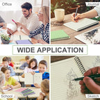 Yahenda 4 Pcs Spiral Notebook Bulk A5 Journal Lined 8.3'' x 5.5'' Writing Composition Paper Small Notepad Subject Notebook for Students Office Business Back to School Supplies (Pastel Colors)
