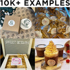 100-500 Custom Stickers Roll Personalized Business Labels Decals, 1.5"-10" Customized Your Own Waterproof Vinyl Stickers with Any Design Logo Image Photo Text Name Address QR Code