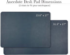 ANECDOTE Vegan Leather Desk Pad - 31.5"x17" Desk Mat for Your Office. This Quality Large Mouse Pad has Chic Elegance, Professional Look & Satisfying Touch - The Perfect Leather Mouse Pad for You!
