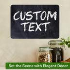 Custom Sign, Custom Street Sign, 11 Font Colors, 13 Font Styles, 4 Hole Options, 22 Sizes, 7x10 Inches, Rust Free DiBound, Fade Resistant, Made in USA by My Sign Center (Chalkboard Black)