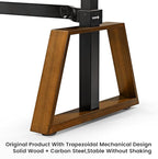 EUREKA ERGONOMIC Electric Standing Desk with Dual Drawers,Rock Slab-Black