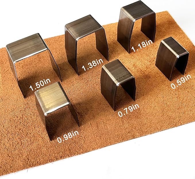 18 Pieces Leather Corner Punch Set, Leather End Punch Tool High Carbon Steel Corner Cutter Tools, Corner Trimmers Punch with Mat & Box, Edge Trimmer for DIY Leathercrafts