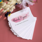 100 Thank You For Supporting My Small Business Cards, Elegant and Professional Design, 4" x 6", Recommended for Online Retailers, Small Business Owners and Local Stores