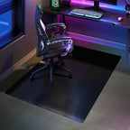 SALLOUS Chair Mat for Carpet, 48" x 36" Office Chair Mat for Carpeted Floors, Heavy Duty Vinyl Floor Mat with Grips, Carpeted Floor Protector Computer Desk Mat for Home Office (Black)
