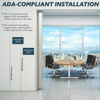 ADA CENTRAL SIGNS - 6" X4" Conference Room Sign - ADA Compliant Tactile Graphics Grade 2 Braille Text Privacy Sign | Wall Mount Plastic Meeting Signs For Schools, Hospitals, Offices, and Apartments