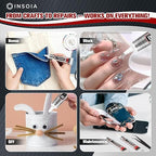 B7000 Rhinestone Glue Clear 16 PCS 15ml – Strong Transparent No Trace Jewelry Glue with Precision Tip, Quick Dry Multi-Purpose Adhesive for Making Nail Makeup Fabric Shoes Craft Phone Repair
