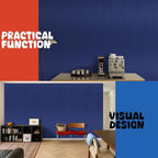 EVENRISING Acoustic Panels 5 Pack, Large Polyester Soundproof Panels 47.2x23.6x0.4 inch,Self-Adhesive Acoustic Treatment for Recording Studio & Office, Vertical, Navy Blue