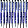 Yucold Customized Pens with Name/Logo - Touch Screen Stylus Ballpoint Pen, Perfect for Weddings, Business & Personalized Gifts (Royal blue,50)