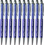 Yucold Customized Pens with Name/Logo - Touch Screen Stylus Ballpoint Pen, Perfect for Weddings, Business & Personalized Gifts (Royal blue,20)