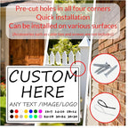 Custom Sign for Business-18×14inches-Indoor/Outdoor use,Weatherproof, 0.04 inches thick quality aluminum,for Street, underground parking