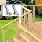 BLIKA 20 Pack 25 30 35 Degree 1/8" Angle Beveled Protector Sleeves, Angled Post Protector for 1/8" Cable Railing, T316 Stainless Steel, 30 Degree Angle Beveled Protector Sleeves