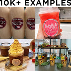 AHEADGOODS Custom Stickers - Personalized Labels, Circle, 5"x5", 100 Count, Vinyl, Waterproof, Glossy Finish, Business & Personal Use