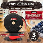 Canon MP11DX Calculator Ribbon Set of 3 – 18ft x 0.5in Sharp EL-1197PIII Calculator Ribbon Red/Black for Great Print Capacity and Brightness, Easy Setup – Suitable for Popular Models