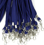 Ollain Badge Lanyards Flat Lanyard Swivel Hooks Durably Neck Bulk lanyards with Clip 100 Pack