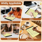 6 Pack Legal Pads 8.5 X11, College Ruled Notebook, 300 Sheets Yellow Note Pad, Writing Pads 8.5x11, Tear Off Notepad, Lined Paper, Notebook Paper for Office Home School, 50 Sheet/Pad