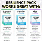 200 Resilience Conversation Starter Cards for Stronger Families - Build Trust, Safety and Connection Through Transitions or Life Changes - Deeper Discussion Parents Children's Therapy Icebreaker Game