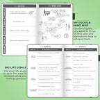 Clever Fox Planner – Undated Weekly & Monthly Planner for Productivity, Time Management & Goals – Organizer Journal – A5 (Dark Green)