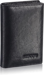 Leather Business Card Case Holder for Men & Women, Italian Calfskin