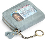 GOIACII Small Genuine Leather Wallet for Women, RFID Blocking Credit Card Holder Wallet