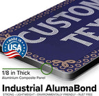 Custom Sign, Custom Street Sign, 11 Font Colors, 13 Font Styles, 4 Hole Options, 22 Sizes, 6x12 Inches, Rust Free DiBound, Fade Resistant, Made in USA by My Sign Center (Fauxsaic 1)