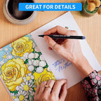 huesamhi Journal Planner Pens 36 Vibrant Colors, 0.4mm Fine Point Markers for Journaling -Smooth Writing, Ideal for Creative Writing, Bullet Journaling, and Students