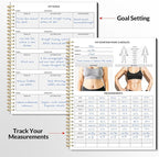 Fitness Journal Workout Planner for Women & Men, A4 (8.5" x 11") Workout Journal Log Book Planner Gift for Track Gym Essentials, Home Workouts, Track Progress, Achieve Wellness Goals, Black