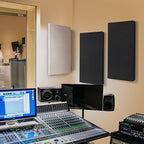 23.62" X 11.81" X 2" Fiberglass Wall Panel, 4 Pack Acoustic Panels, Acoustic Panels Sound Absorbing for Office, Studio, Home Theatre - Black