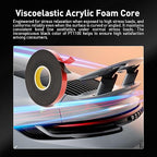 Automotive Acrylic Plus Attachment Tape 0.79" x 18Ft Made of 3M Pack of 2 Double Sided Tape PT1100 Heavy Duty for Moldings Claddings Panels Pads and Other Car Automotive Applications